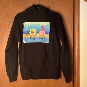 Goldman Black Hoodie w/Sponge Bob decor